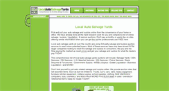 Desktop Screenshot of localautosalvageyards.com